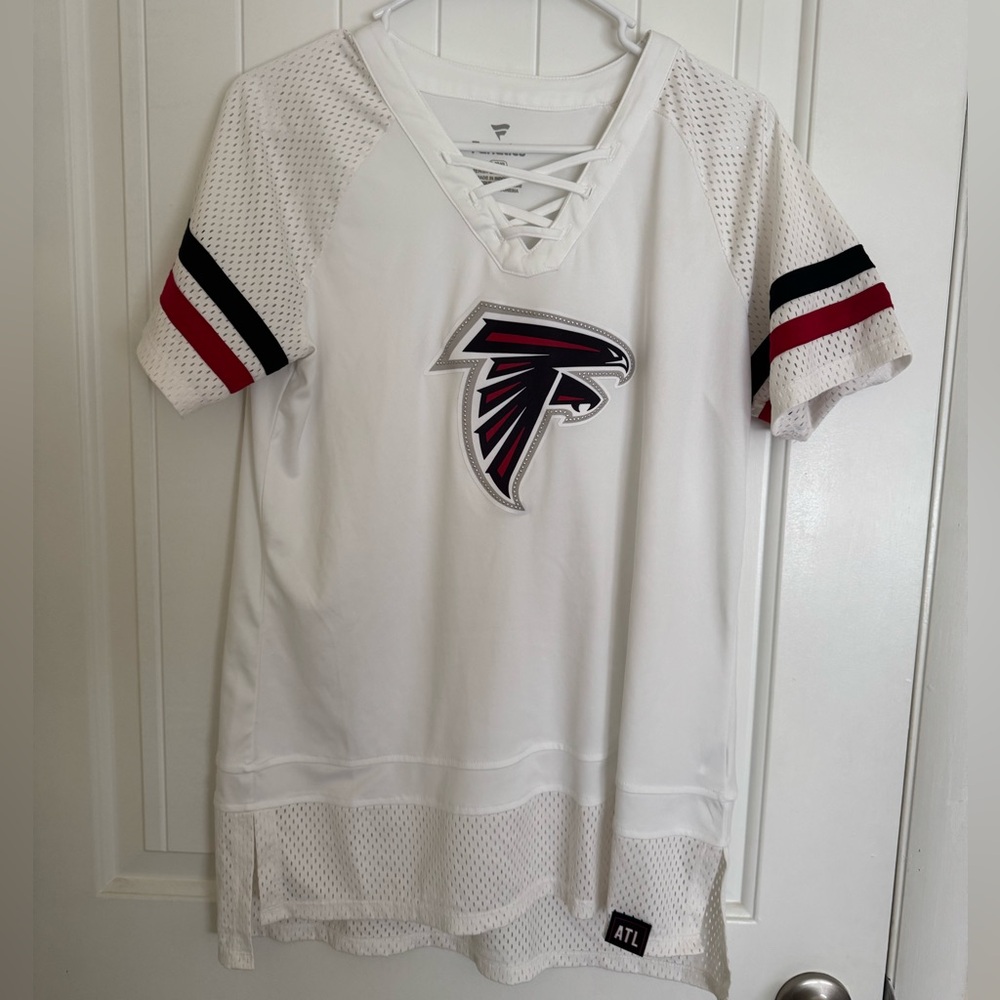 Fanatics White Lace-Up Atlanta Falcons Jersey